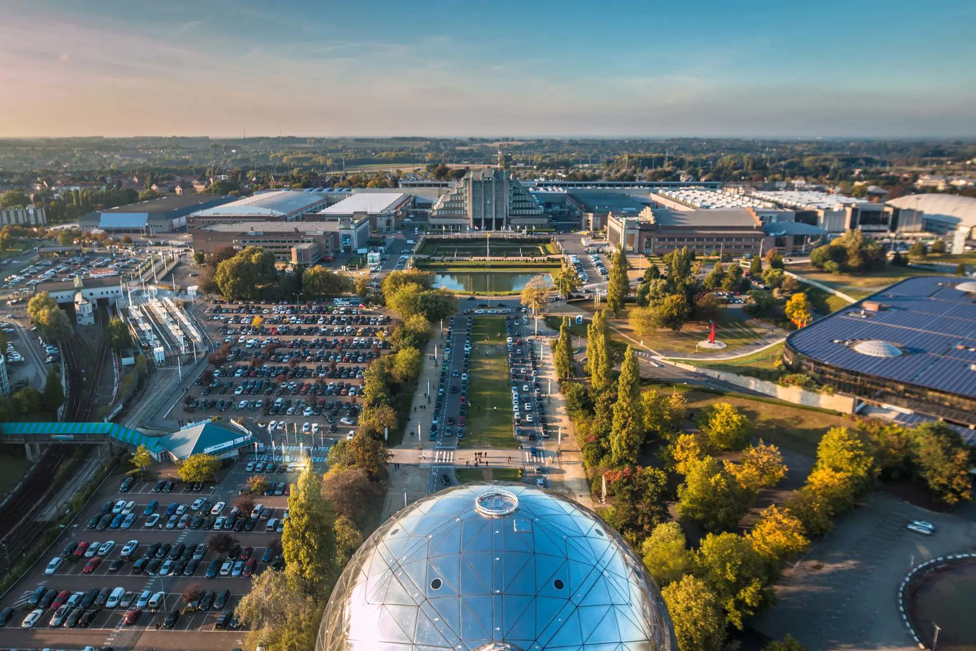 Brussels Atomium City View