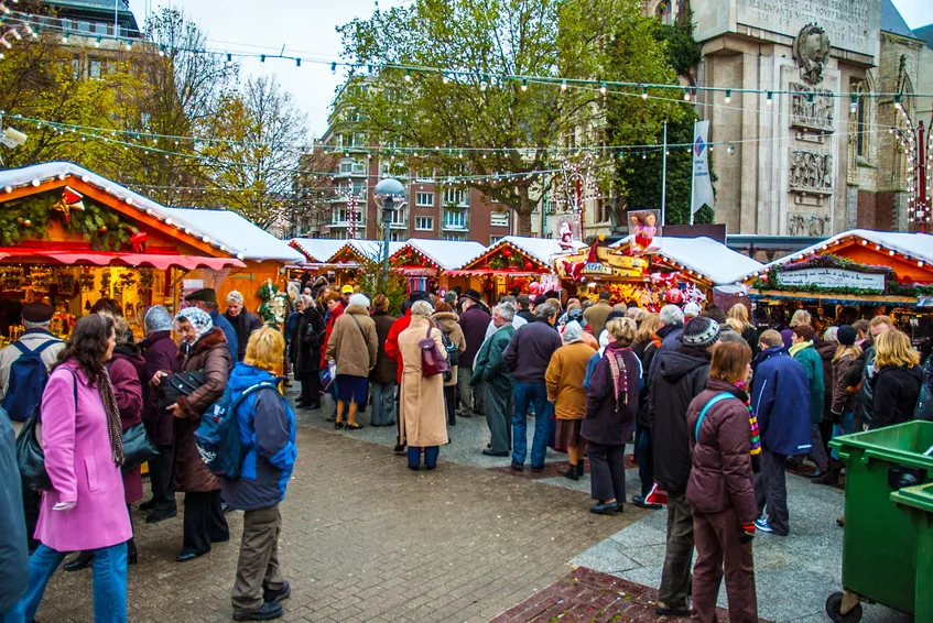 Lille Christmas Market Stalls Image