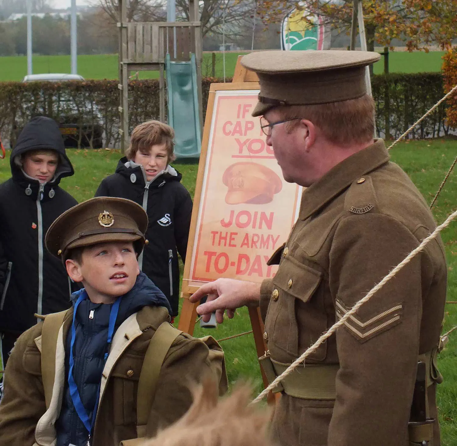 Dickie Knight & Premier League - WW1 Recruitment stand (1) Image