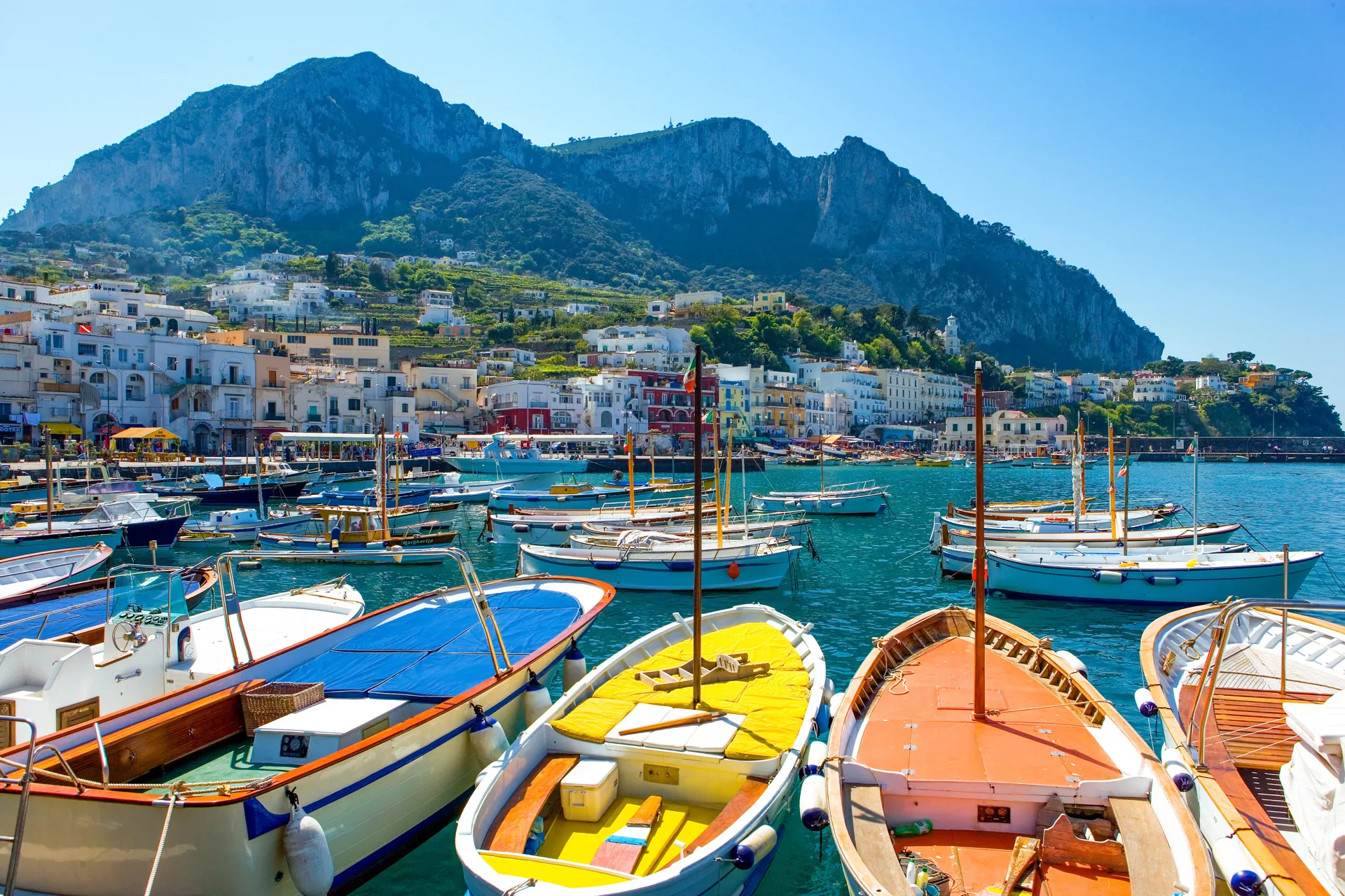 Bay Of Naples Capri Boats Image