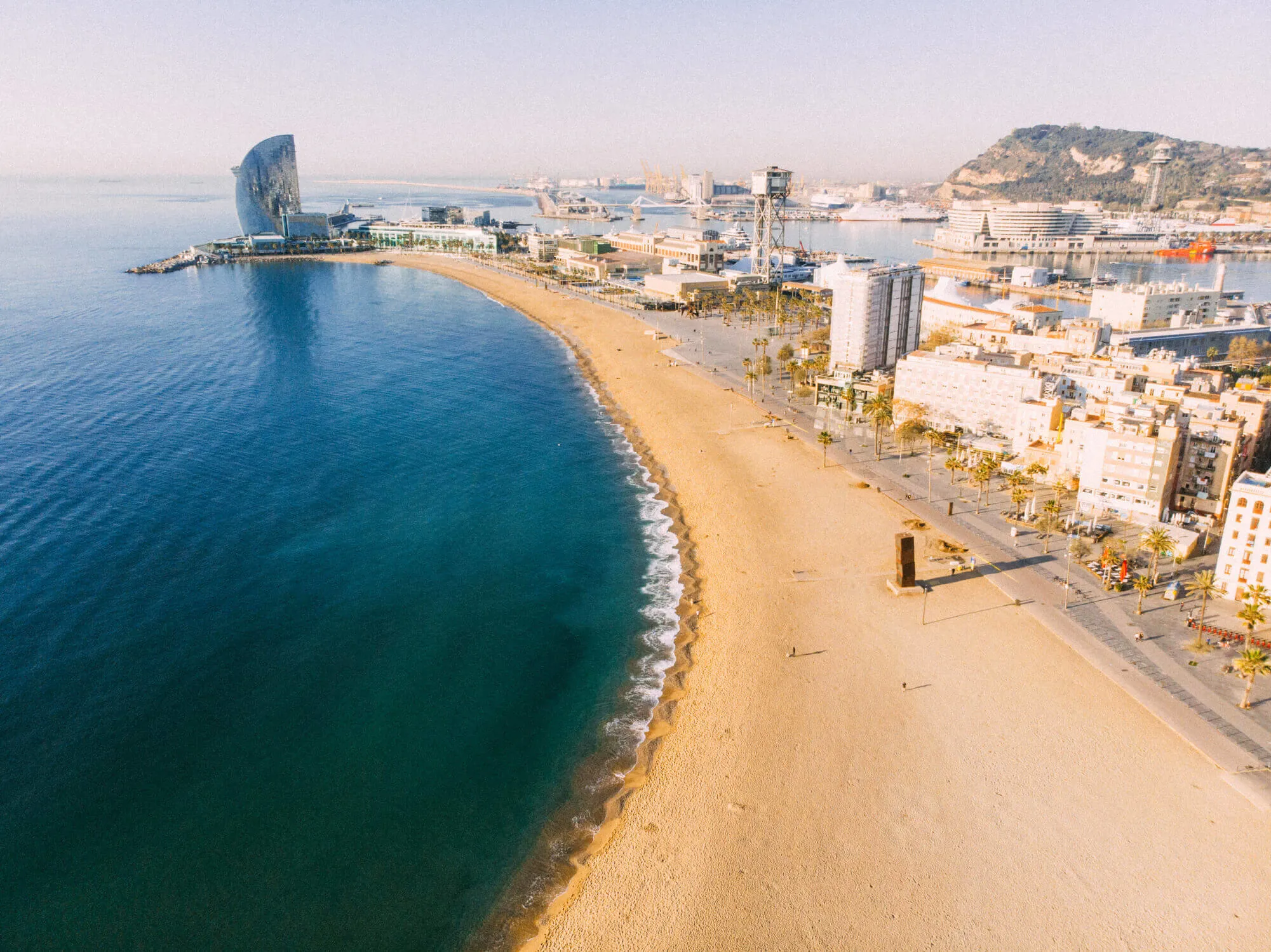 Barcelona Beach Coastline