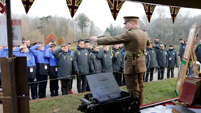 Dickie Knight & Premier League - WW1 Recruitment stand Image