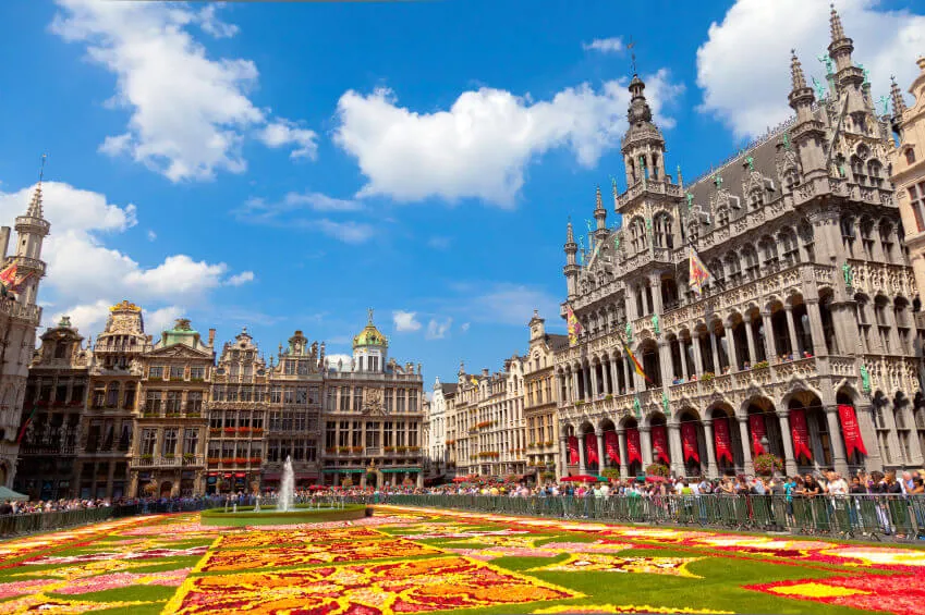 Brussels Grand Palace Gardens Image