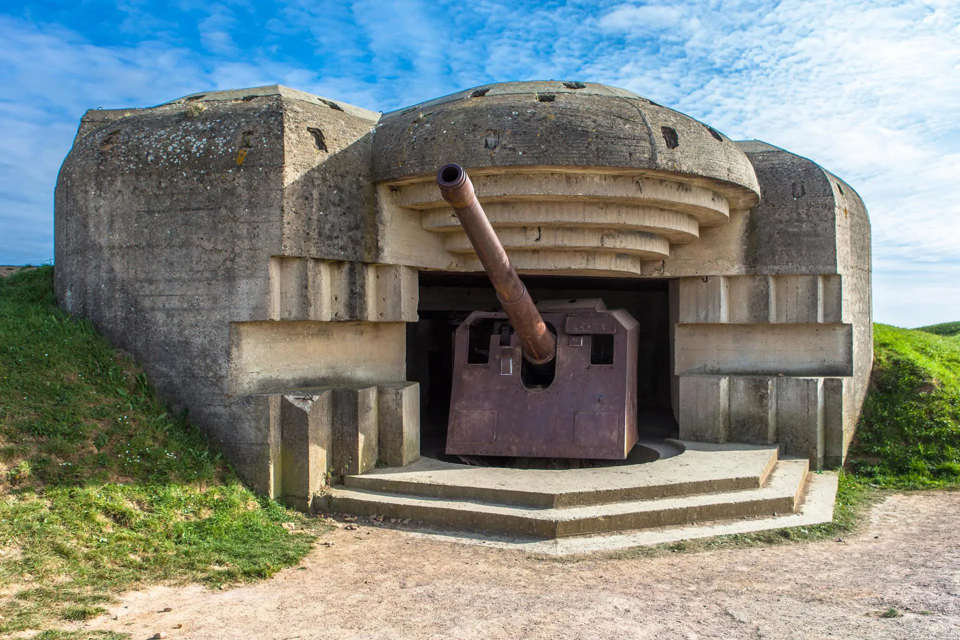 German Battery, Longues-sur-Mer, Omaha Beach, Normandy, France Image