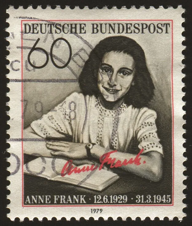 Amsterdam Anne Frank Postcard Jewish History Image