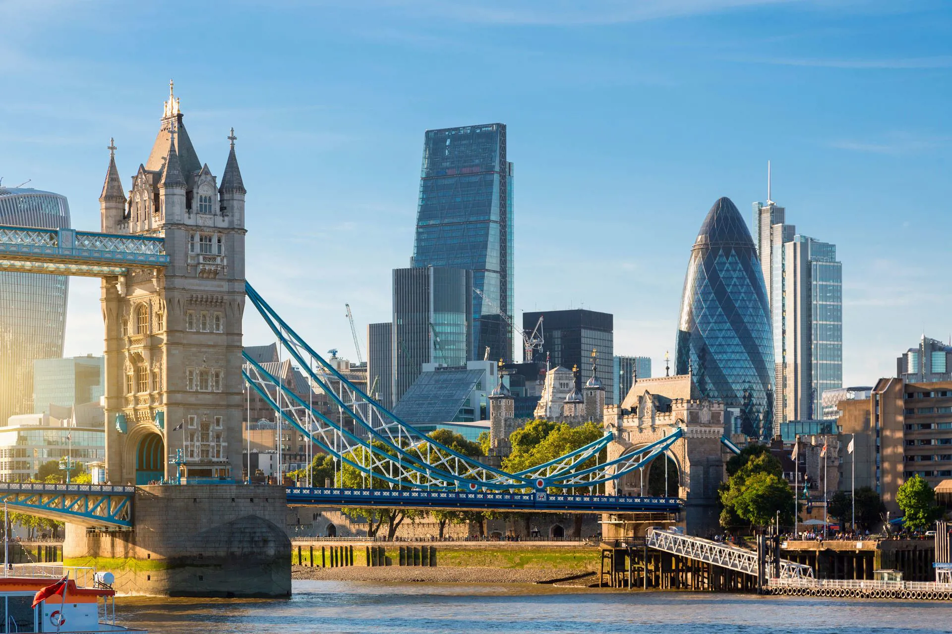 London Financial District Skyline