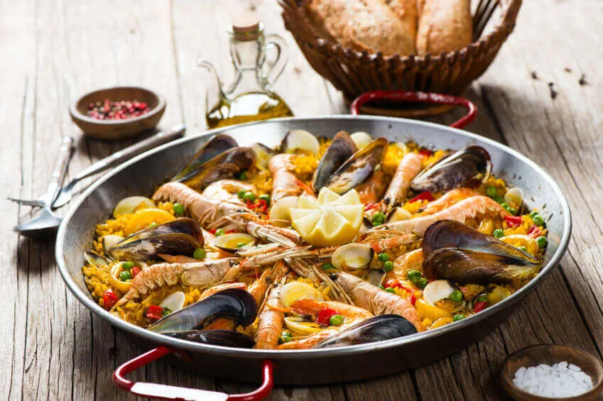 Andalucia Arroz Con Mariscos Paella Food