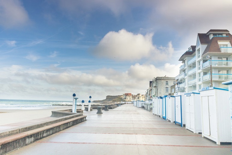 A landscape of the Opal Coast in France.